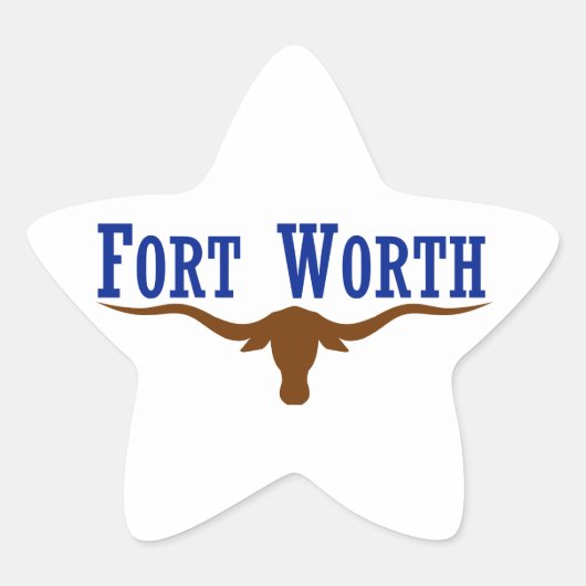 Fort Worth Flag Stern-Aufkleber (Vorderseite)