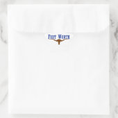 Fort Worth Flag Stern-Aufkleber (Tasche)