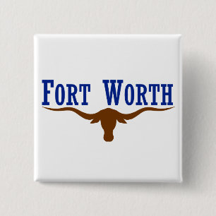 Fort Worth-Flagge Button