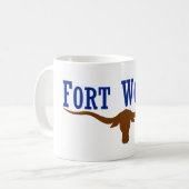 Fort Worth-Flagge Kaffeetasse (Vorderseite Links)