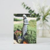 Fort Worth Garden Statue # 2 Postkarte (Stehend Vorderseite)