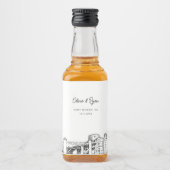 Fort Worth Gastgeschenk Willkommensgeschenk Custom Alkoholflaschenetikett (Vorderseite)