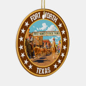 Fort Worth Keramik Ornament (Rechts)