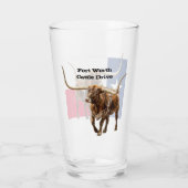 Fort Worth Longhorn, Bierglas Glas (Rückseite)