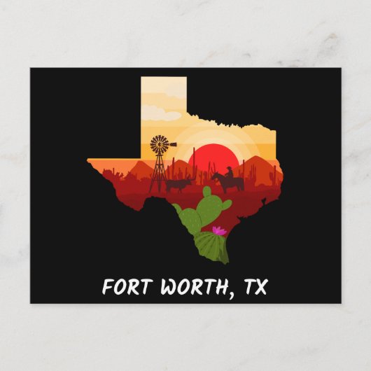 Fort Worth Postcard Postkarte (Vorderseite)