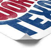 Fort Worth Poster Texas Typografie (Ecke)