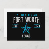Fort Worth Postkarte (Vorne/Hinten)