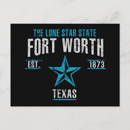 Fort Worth Postkarte (Vorderseite)
