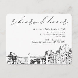 Fort Worth Probe Dinner Einladung Eintrittskarte