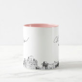Fort Worth Skyline Personalisierte Hochzeitscoffee Tasse (Zentrum)