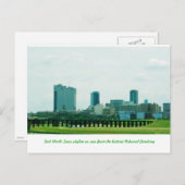 Fort Worth Skyline Postkarte (Vorne/Hinten)