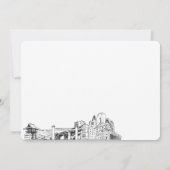 Fort Worth Skyline Sketch Personalisierte Mitteilu Mitteilungskarte (Rückseite)