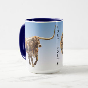 Fort Worth Stock Yards Texas Graphic, Tasse
