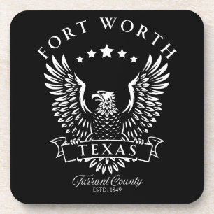 Fort Worth Tarrant County Texas Vintage Adler Getränkeuntersetzer