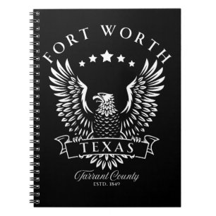 Fort Worth Tarrant County Texas Vintage Adler Notizblock