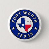 Fort Worth Texas Button (Vorderseite)
