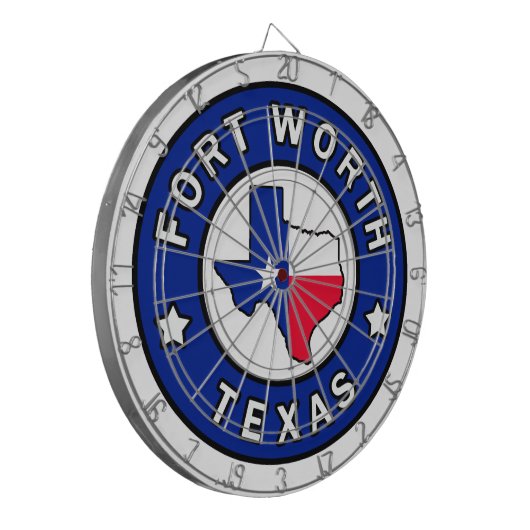 Fort Worth Texas Dartscheibe (Vorderseite Links)