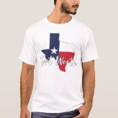 Fort Worth, Texas Flag Karte Männer weiß T-Shirt (Vorderseite)