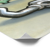 Fort Worth TEXAS Karte Poster (Ecke)