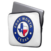 Fort Worth Texas Laptopschutzhülle (Vorderseite Links)