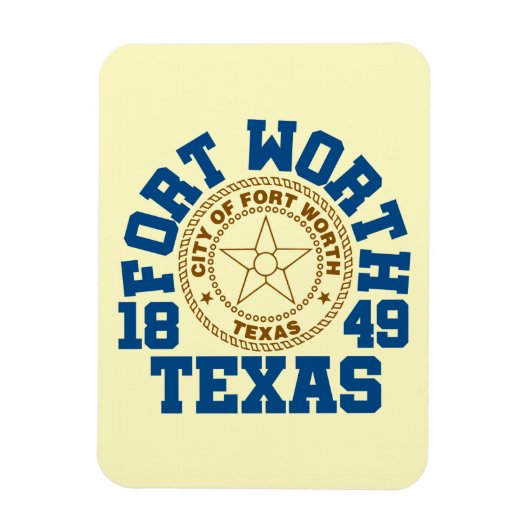 Fort Worth, Texas Magnet (Vertikal)