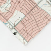 Fort Worth Texas Map (1995) Fleecedecke (Ecke)