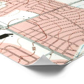 Fort Worth Texas Map (1995) Poster (Ecke)