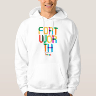 Fort Worth Texas Mitte Jahrhundert, Pop Art, Hoodie