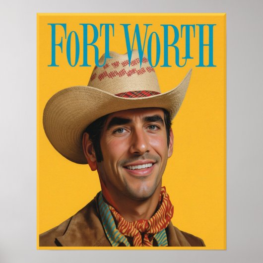 Fort Worth, Texas Plakat (Vorne)