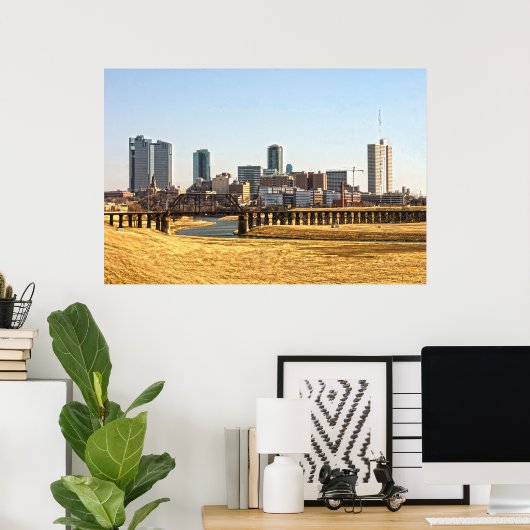 Fort Worth, Texas Poster (Heimbüro)