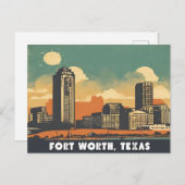 Fort Worth, Texas Postkarte (Vorne/Hinten)