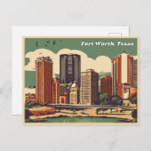 Fort Worth Texas Postkarte (Vorne/Hinten)