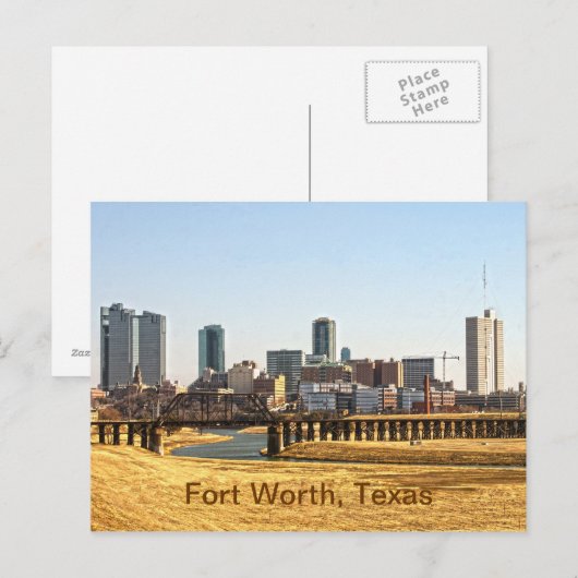 Fort Worth, Texas Postkarte (Vorne/Hinten)