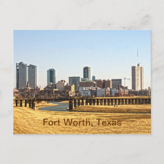 Fort Worth, Texas Postkarte (Vorderseite)