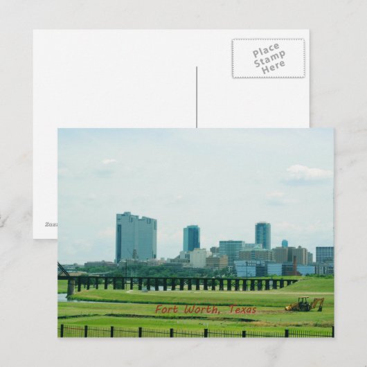 Fort Worth Texas Postkarte (Vorne/Hinten)