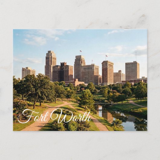 Fort Worth Texas Reise Postkarte (Vorderseite)