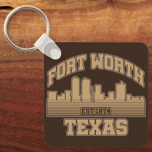 Fort Worth, Texas Schlüsselanhänger (Vorderseite)