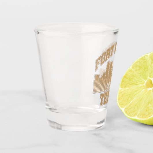 Fort Worth, Texas Schnapsglas (Links)