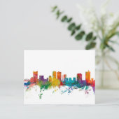 Fort Worth Texas Skyline Postkarte (Stehend Vorderseite)