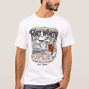 fORT wORTH tEXAS sTOCKYARDS dISTRIKT WESTERN tHEMA T-Shirt