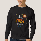 Fort Worth Texas TX Total Solar Eclipse 2024 17 Sweatshirt (Vorderseite)