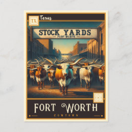Fort Worth, Texas | VINTAG Postkarte