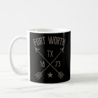 Fort Worth Tx Hoodie Distressed Boho Style Zuhause Kaffeetasse