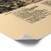 Fort Worth, TX Panorama Karte - 1886 Poster (Ecke)