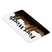 Fort Worth TX Skyline mit Fort Worth im Himmel Magnet (Rechte Seite)