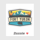 Fort Yukon, Alaska Aufkleber (Blatt)