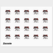 Fort Zumwalt South Jr Bulldogs Football Club Store Runder Aufkleber (Blatt)