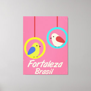 Fortaleza Brasilien Vintage Reiseplakat Leinwanddruck