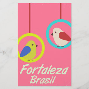 Fortaleza Brasilien Vintage-Reiseposter Briefpapier