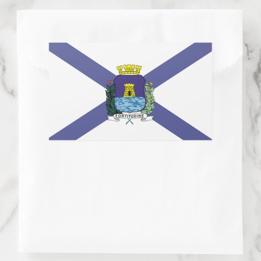 Fortaleza, Brasiliens Stadt-Flaggen Stickers (Tasche)